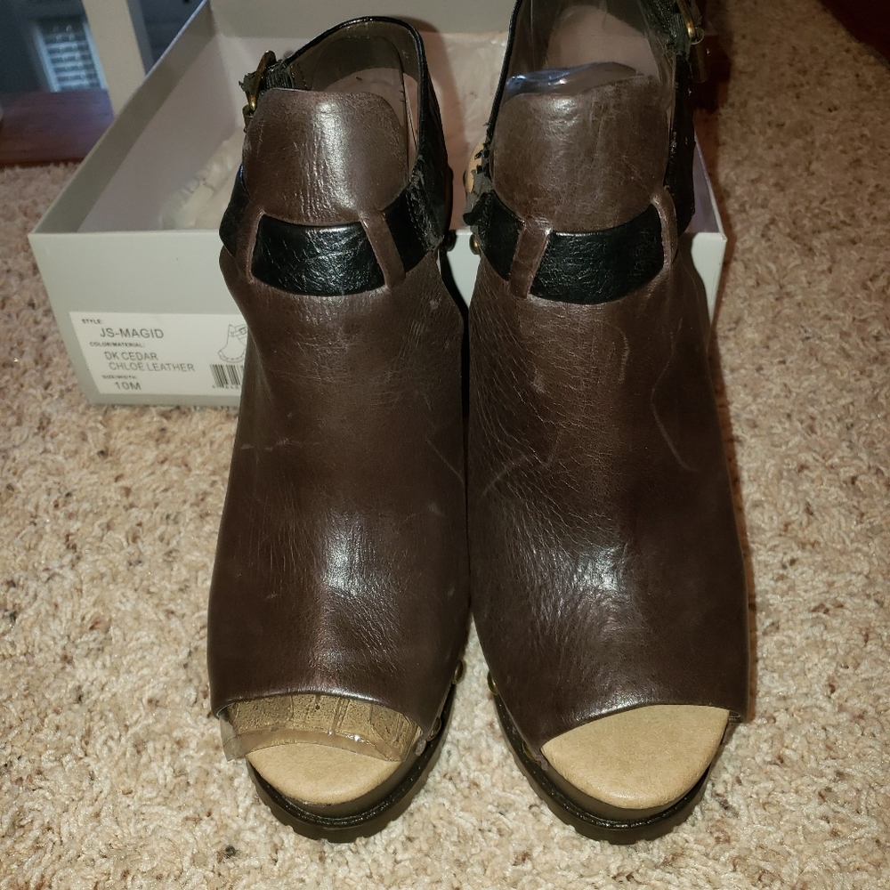 Jessica Simpson wedge high heels shoes